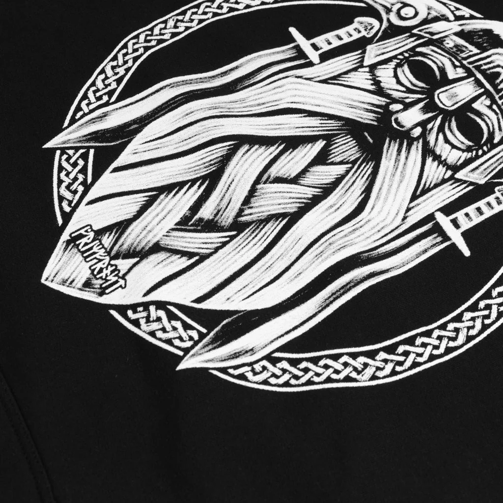 Premium Hoodie, Odin, Black - Image 4